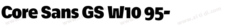 Core Sans GS W10 95字体转换